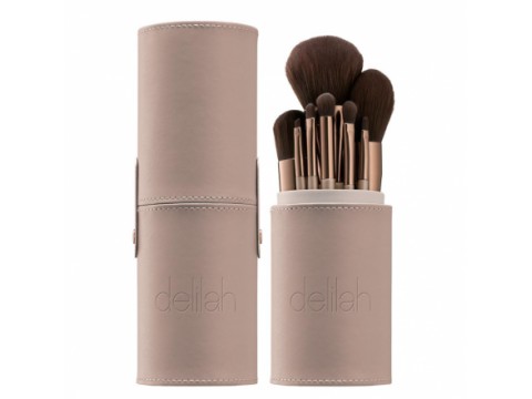 delilah VEGAN BRUSH COLLECTION makiažo šepetėlių rinkinys